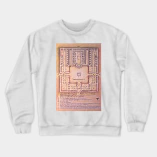 Templo de Salomão. Solomon's Temple plan. Crewneck Sweatshirt